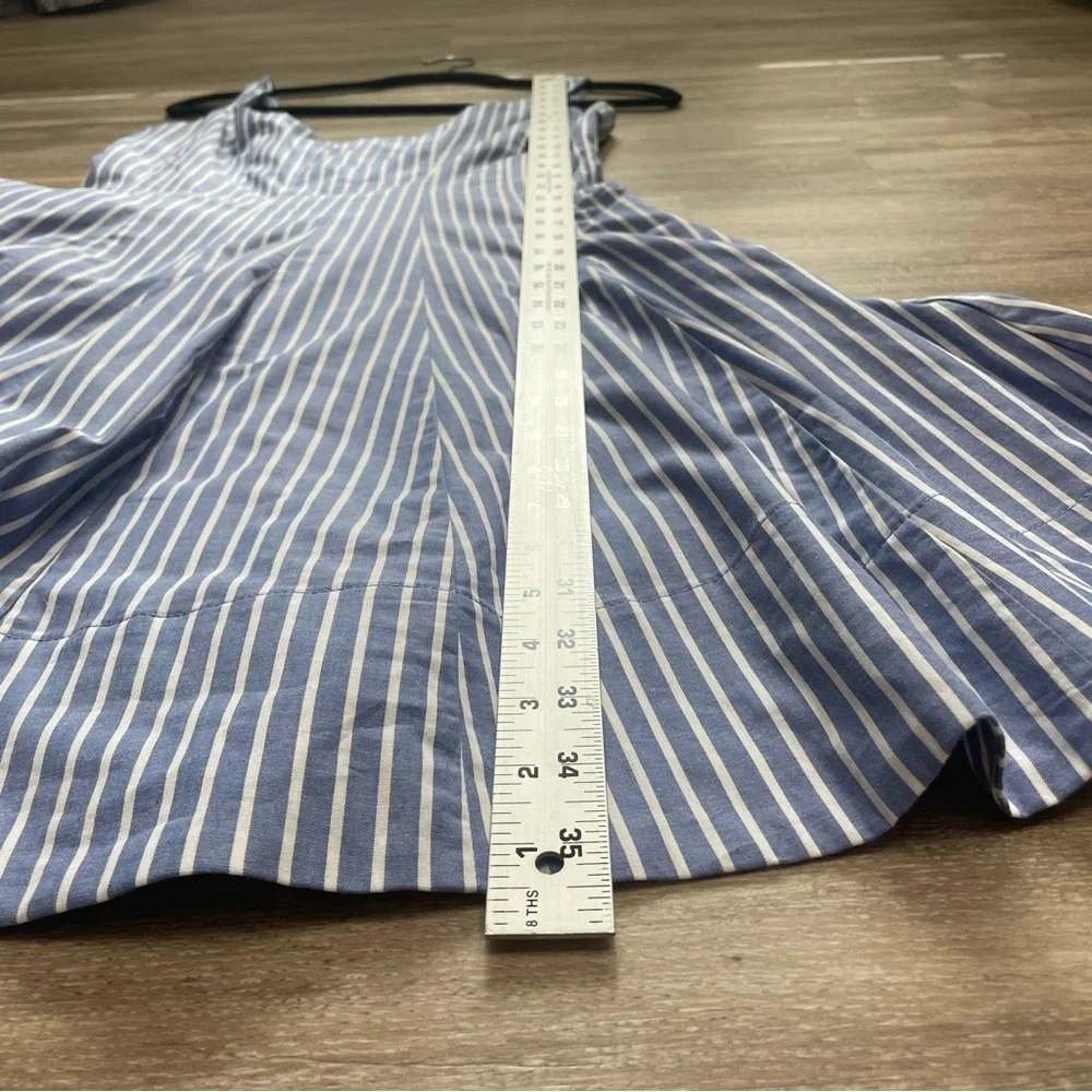 NWT Cynthia Rowley Womens Blue White Stripe Fit & Flare Sundress Sleeveless Sz 4 - Picture 13 of 13